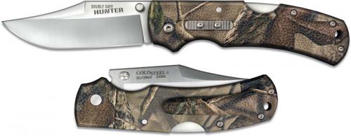 Cold Steel Double Safe Hunter 23JD - Value Priced Folding Hunter - Satin Clip Point - Camo GFN - Rocker Lock