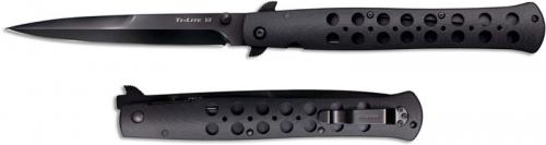 Cold Steel Ti-Lite G10 26C6 Knife - 6 Inch S35VN Black Blade - Black G10 Open on Withdrawal