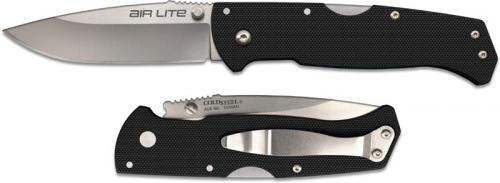 Cold Steel Air Lite 26WD - Value Priced EDC - Drop Point Blade - Black G10 - Tri Ad Lock - Folding Knife