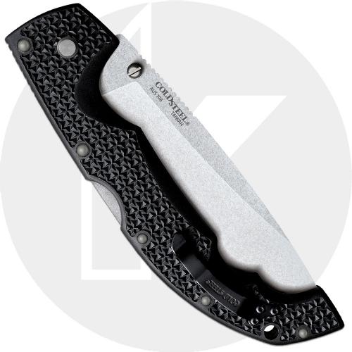 Cold Steel Extra Large Voyager Drop Point 29AXB - 5.5 Inch Stonewash AUS 10A - Black Griv-Ex - Folding Knife