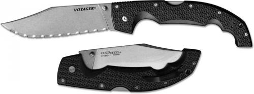 Cold Steel Voyager, Extra Large Clip Point Serrated, CS-29TXCCS