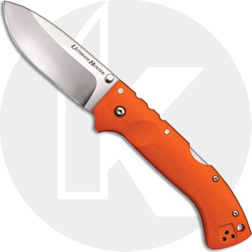 Cold Steel 30URY Ultimate Hunter Andrew Demko S35VN Drop Point Blaze Orange G10 Tri-Ad Lock Folder