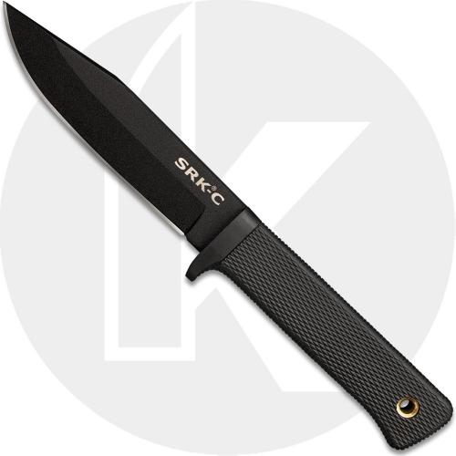 Cold Steel SRK Compact Knife 49LCKD - Value Priced - Black SK-5 Clip Point Fixed Blade - Kray Ex Handle