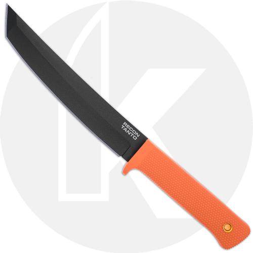 Cold Steel Recon Tanto - Black SK-5 Tanto Fixed Blade - Orange Kray-Ex - 49LRT-ORBK