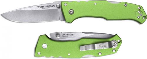 Cold Steel Working Man 54NVLM Knife Steve Austin EDC Neon Green GFN Locking Folder