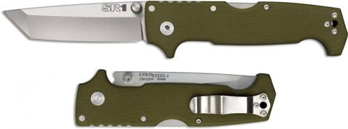 Cold Steel 62LA SR1 Knife Andrew Demko Tanto Tri-Ad Lock Folder OD G10