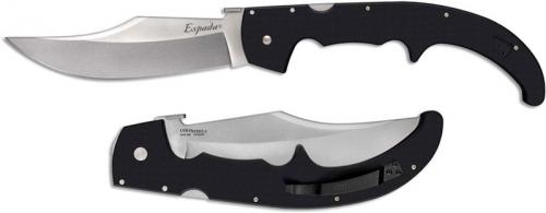 Cold Steel 62MGC Espada G10 XL Knife AUS 10A 7.5 Inch Swept Clip Point G10 Folder with Tri-Ad Lock