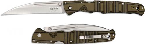 Cold Steel Frenzy I 62P1A Knife Andrew Demko S35VN Wharncliffe Green Black G10 Folder