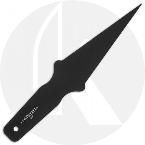 Cold Steel Black Fly Throwing Knife 80STMA - Single Piece Black Carbon Spring Steel - Dagger Style