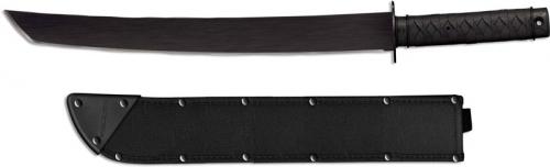 Cold Steel 97TKLZ Tactical Wakizashi Machete 18 Inch Carbon Steel Tanto Poly Handle