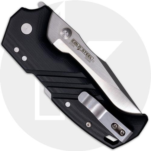 Cold Steel Engage FL-30DPLC-35 Knife - 2 Tone Satin S35VN Clip Point - Black G10 - Atlas Lock Folder