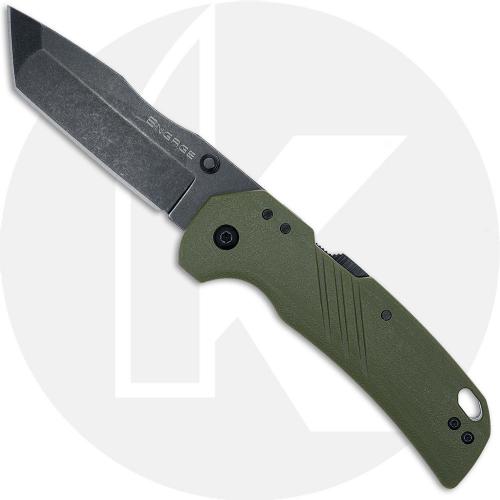 Cold Steel Engage FL-30DPLT-BG - Black Stonewash 4116SS Tanto - OD Green GFN - Atlas Lock Folder