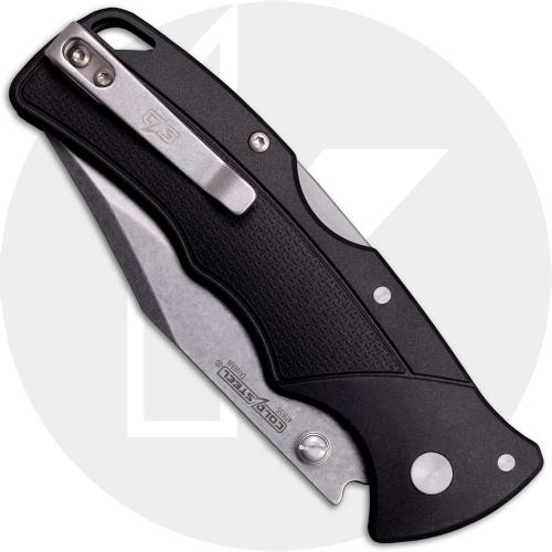 Cold Steel Verdict FL-C3CPSS - Stonewash 4116SS Clip Point - Black GFN - Tri-Ad Lock Folder