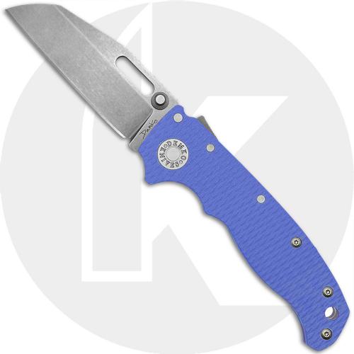 Demko AD20.5 Knife - CPM 20CV Shark Foot - Blue #2 G10 - Shark-Lock