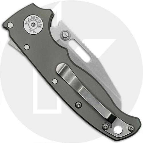 Demko AD20.5 Knife - CPM 20CV Shark Foot - Smooth Titanium - Shark-Lock