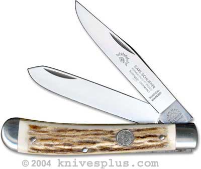 Eye Brand Knives: Mini Trapper Knife, Stag Handle, EB-20SSDS