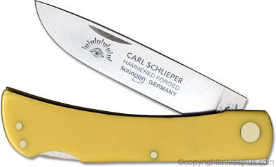 Eye Brand Knives: Eye Brand Locking Sod Buster Knife, Yellow Handle, EB-99YLK