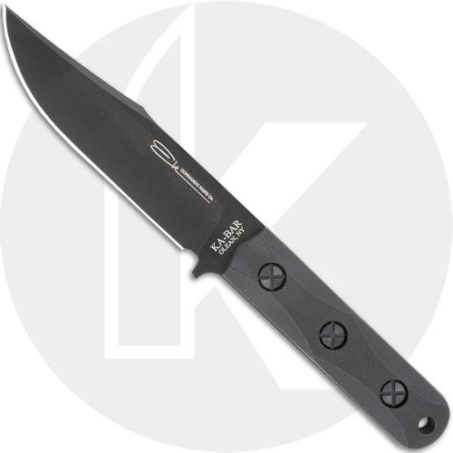 Ek Short Clip Point EK50 - 1095 CroVan Fixed Blade - Ultramid Handle - MOLLE Celcon Sheath - USA Made