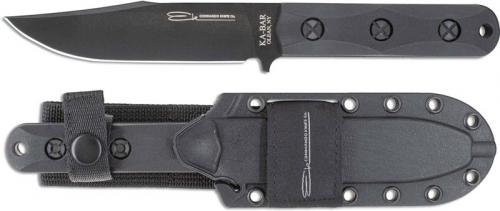 Ek Short Clip Point EK50 - 1095 CroVan Fixed Blade - Ultramid Handle - MOLLE Celcon Sheath - USA Made