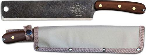 ESEE Knives Expat Libertariat Machete Hammered Black Blade - Walnut Handle - Canvas Sheath