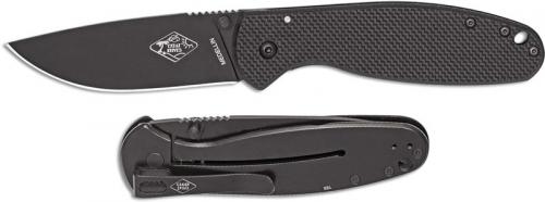 ESEE Knives Expat MEDELLIN-01B Folder Black Drop Point - Black G10 and Stainless Steel Frame Lock