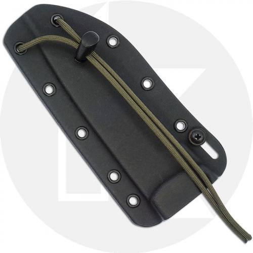 ESEE 3 3PMB-002 Fixed Blade Knife - Black 1095 Drop Point - Gray/Black 3D G10 Handle - Black Molded Sheath