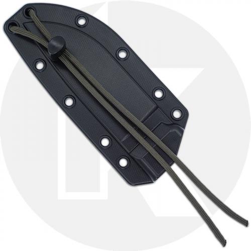 ESEE 5 5PDE-005 Fixed Blade Knife - Dark Earth Drop Point - Coyote Tan/Black 3D G10 Handle - Glass Breaker Pommel - Black Molded