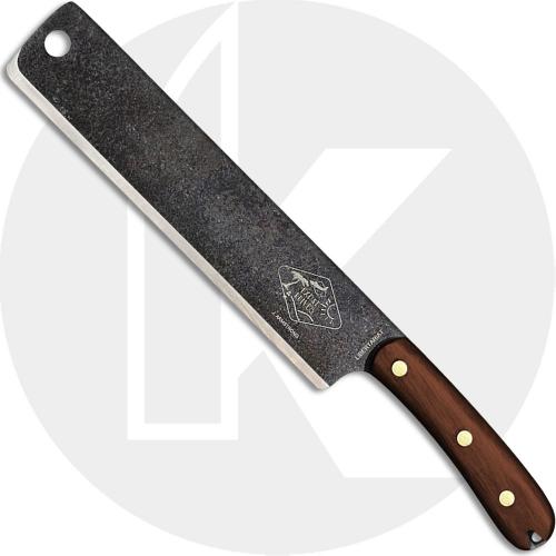 ESEE Knives Expat Libertariat Machete Hammered Black Blade - Walnut Handle - Canvas Sheath