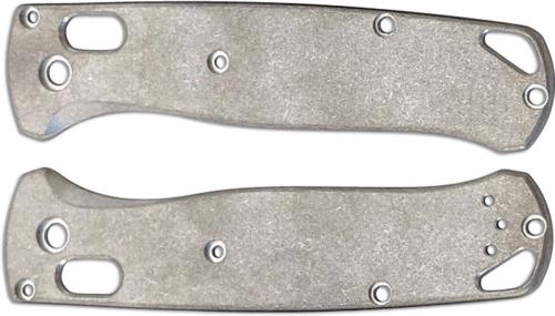 Flytanium Custom Titanium Scales for Benchmade Bugout Knife - Stonewash Finish