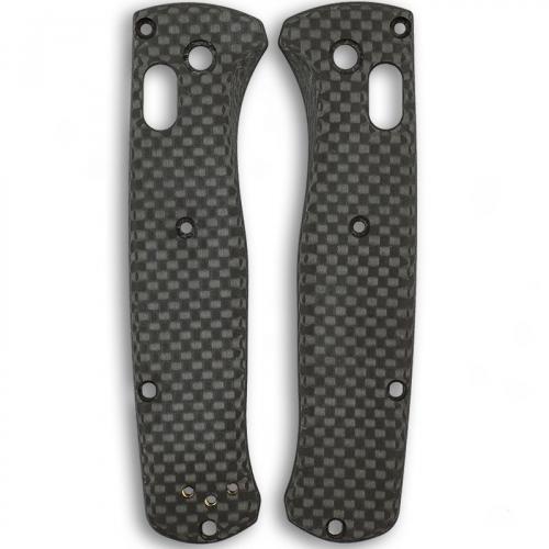 Flytanium Custom Carbon Fiber Scales for Benchmade Bugout Knife - Black Basketweave