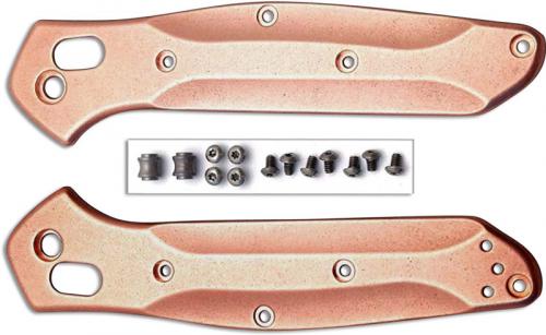 Flytanium Custom Copper Handle Kit for Benchmade 940 Osborne Knife - Stonewash Finish