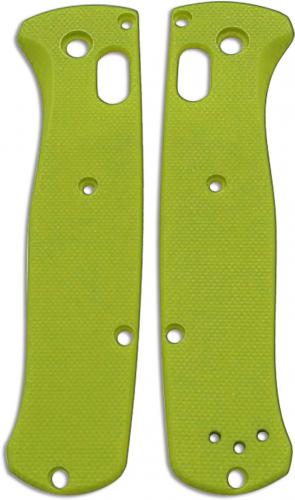 Flytanium Custom G10 Scales for Benchmade Bugout Knife - Lime Green