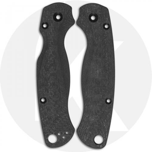 Flytanium Custom Carbon Fiber Lotus Scales for Spyderco Paramilitary 2