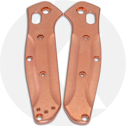 Flytanium Custom Copper Scales for Benchmade Mini Osborne Knife - Stonewash