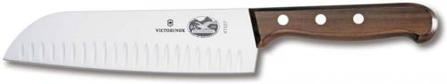 Forschner Knives: Forschner Santoku Knife, Rosewood Handle Granton Edge, FO-41527