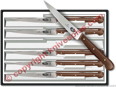 Forschner Steak Knife Set, Rosewood Wavy, FO-46003
