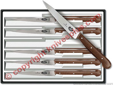 Forschner Steak Knife Set, Rosewood Wavy, FO-46003