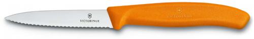 Victorinox Paring Knife 6.7636.L119, 3.25 Inch Serrated Blade with Orange Nylon Handle