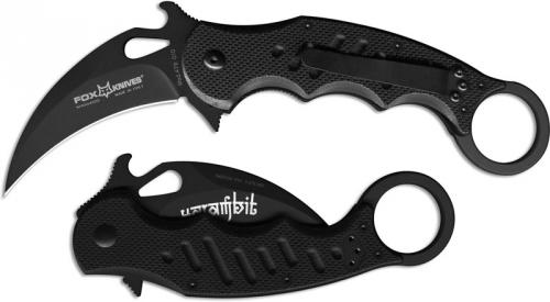 Fox Knives FKMD Folding Karambit FX-479 Knife Black G10 Emerson Wave Flipper Folder Made In Italy