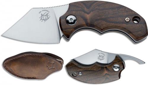 Fox Knives Dragotac BB Ziricote FX-519 ZW Knife Ziricote Wood Non Locking Folder Made In Italy