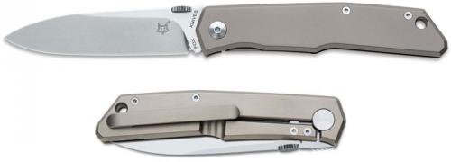 Fox Terzuola Titan FX-525TI Knife Titanium Frame Lock Folder Made In Italy