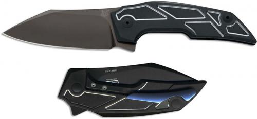 Fox Knives Phoenix Titanium Frame Lock FX-531 TI Tashi Bharucha Black M390 Black Ti Flipper Knife