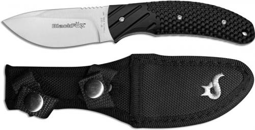 BlackFox BF-009 Outdoor Knife Full Tang Drop Point Fixed Blade Black FRN Handle