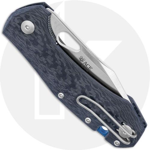 GiantMouse ACE Atelier Knife - Satin Elmax - Carbon Fiber