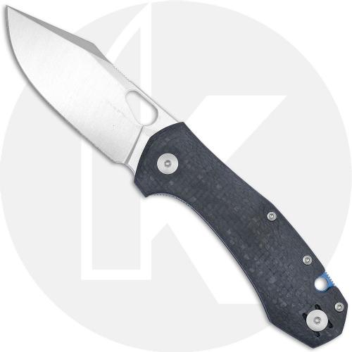 GiantMouse ACE Atelier Knife - Satin Elmax - Carbon Fiber