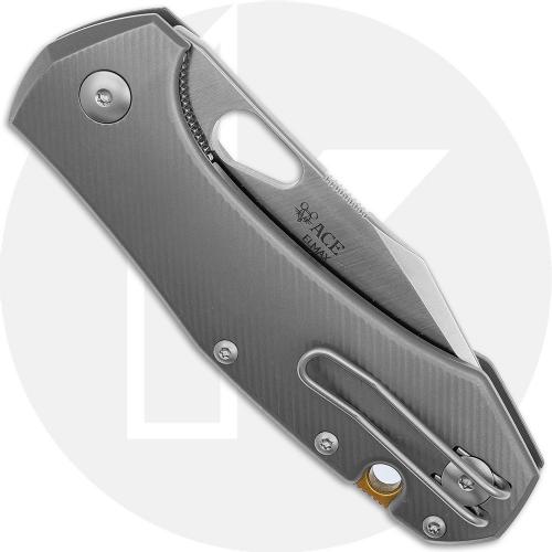 GiantMouse ACE Atelier Knife - Satin Elmax - Titanium