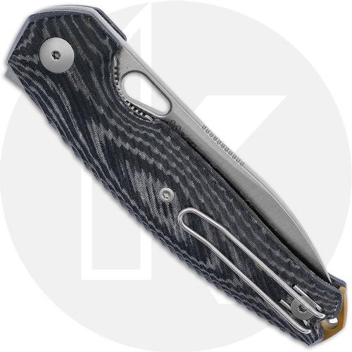 GiantMouse ACE Jagt Knife - Satin CPM MagnaCut - Black Canvas Micarta - Flipper Folder