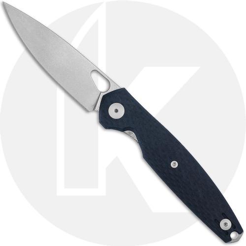 GiantMouse ACE REO Knife - Stonewash MagnaCut - Black G10