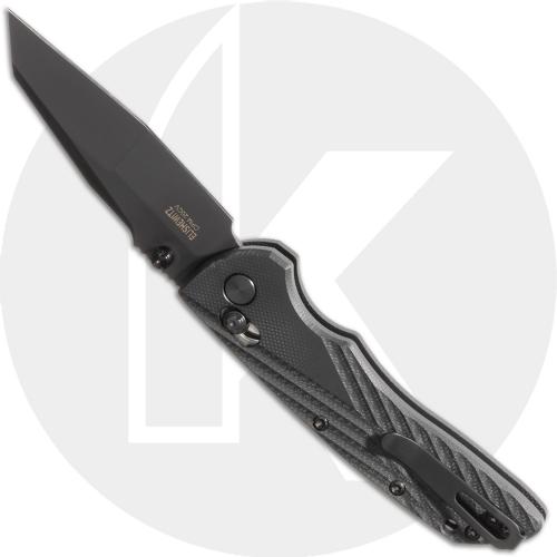 Hogue Deka Manual Folder 24266 - Black Cerakote 20CV Wharncliffe - Black G10 - ABLE Lock - USA Made