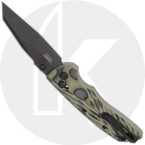 Hogue Deka Manual Folder 24268 - Black Cerakote 20CV Wharncliffe - G-Mascus Green G10 - ABLE Lock - USA Made